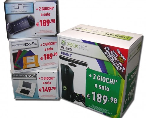 Scatole cartone Console Videogiochi